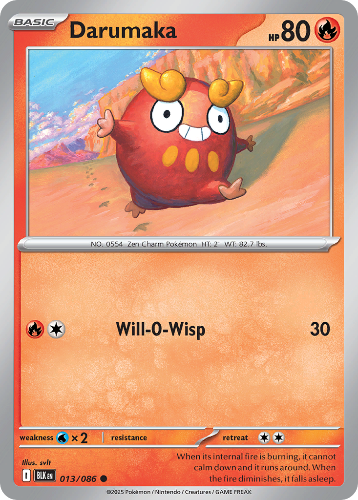 Darumaka - 013/086 - Reverse Holofoil