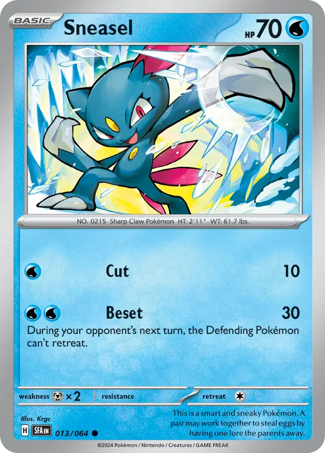 Sneasel - 013/064 - Reverse Holofoil