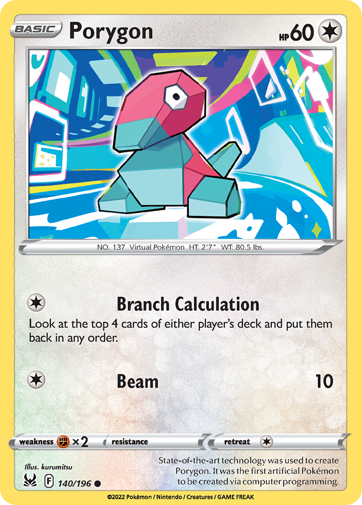 Porygon - 140/196 - Reverse Holofoil