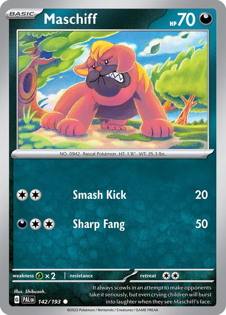 Maschiff  - 142/193 - Reverse Holofoil