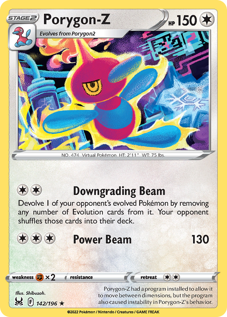 Porygon - 142/196 - Reverse Holofoil