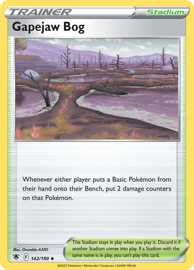 Gapejaw Bog - 142/189 - Reverse Holofoil