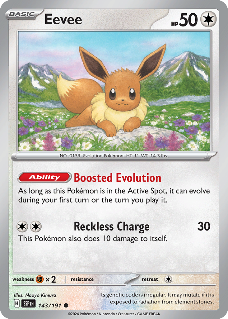 Eevee - 143/191 - Reverse Holofoil