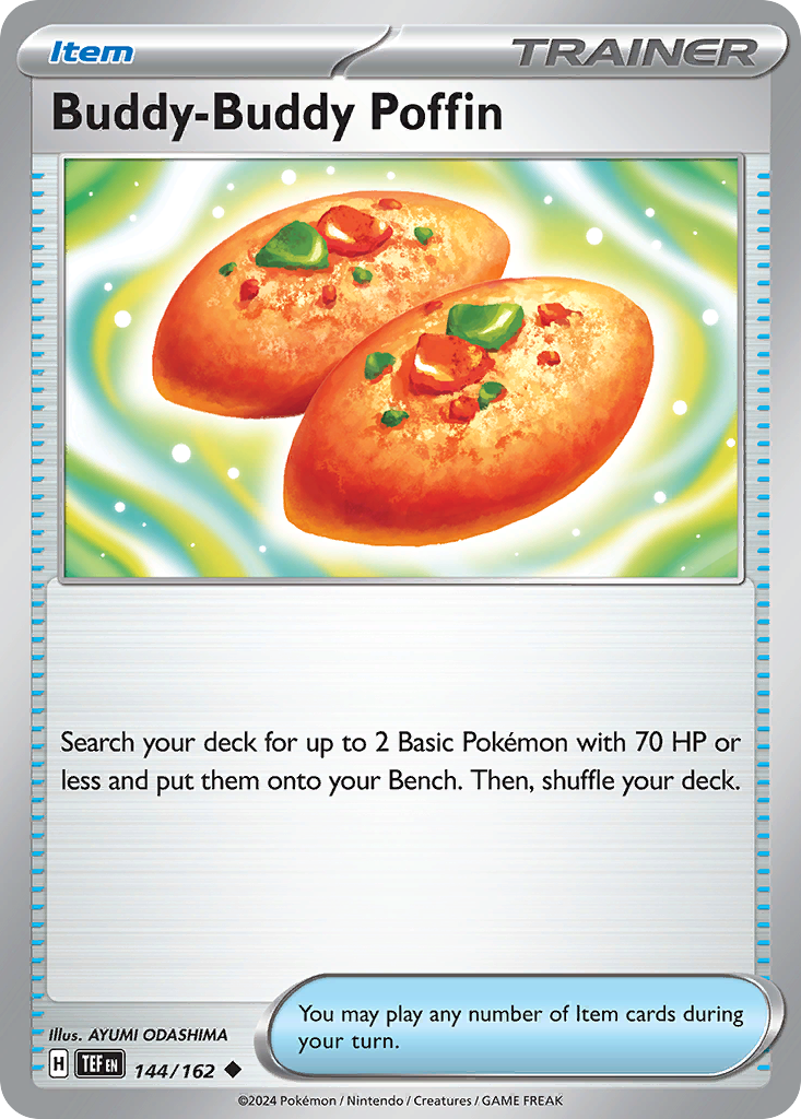 Buddy-Buddy Poffin - 144/162 - Reverse Holofoil