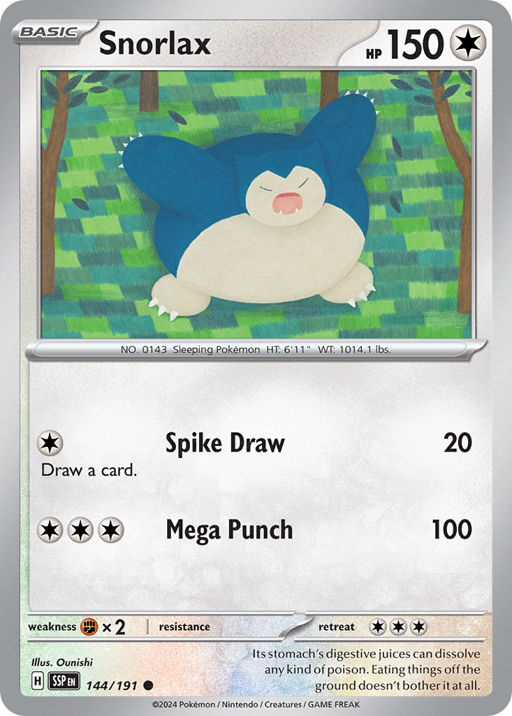 Snorlax - 144/191 - Reverse Holofoil