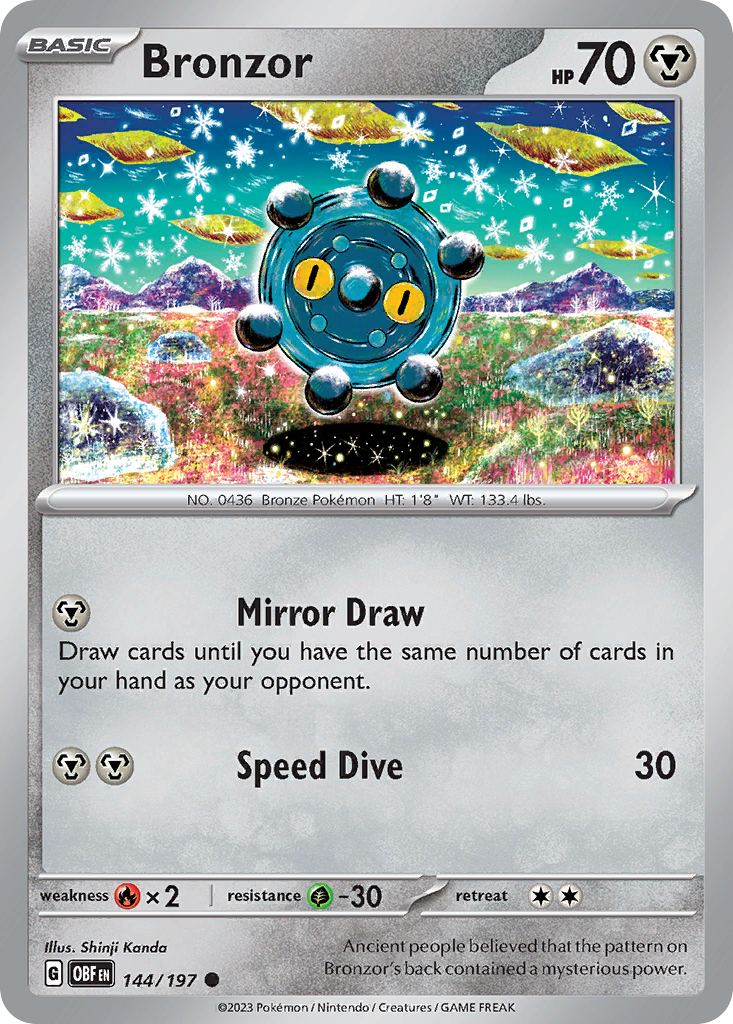 Bronzor - 144/197 - Reverse Holofoil