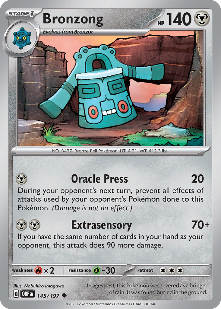 Bronzong - 145/197 - Reverse Holofoil