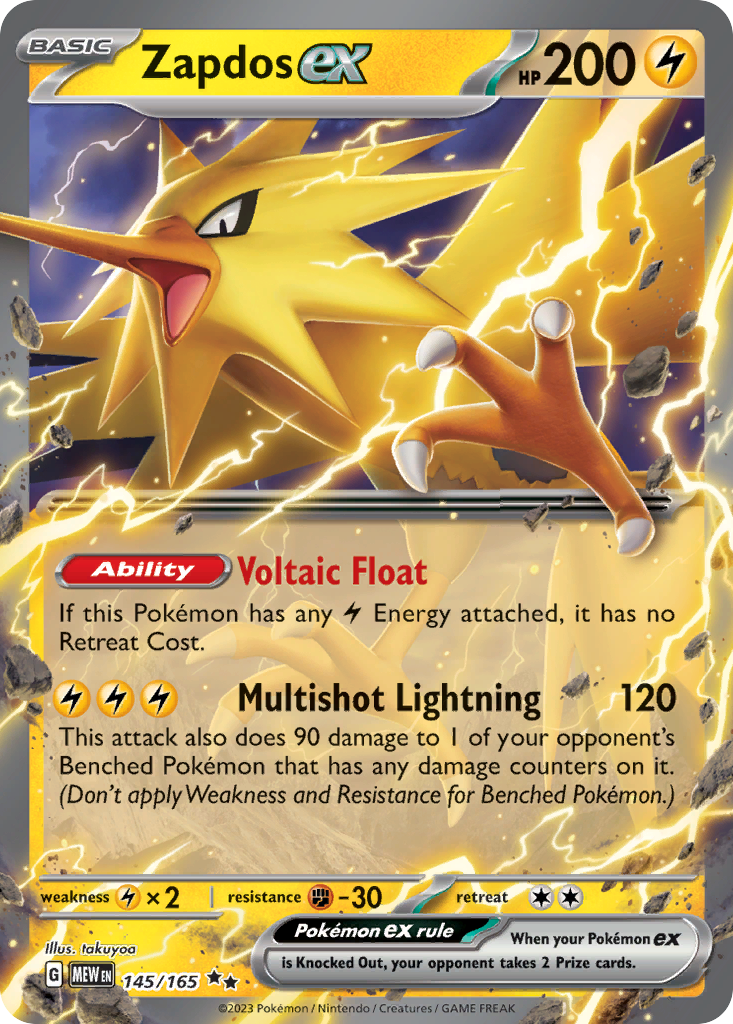 Zapdos ex  - 145/165