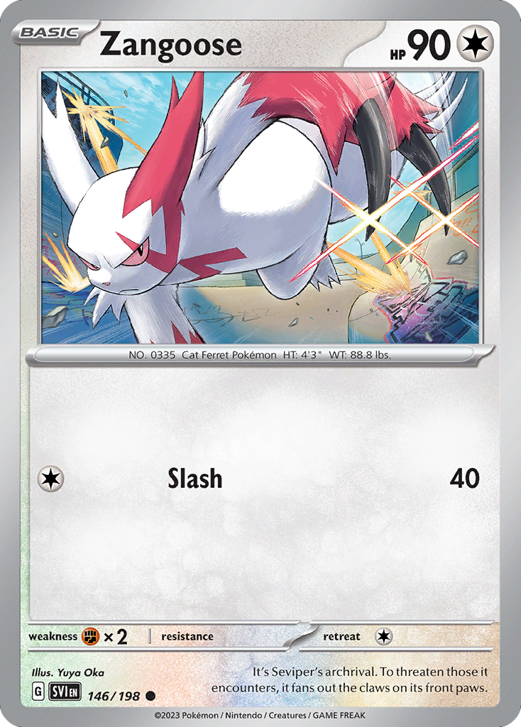 Zangoose  - 146/198 - Reverse Holofoil