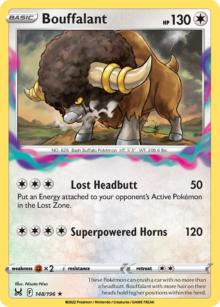 Bouffalant - 148/196 - Reverse Holofoil