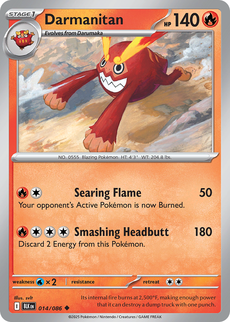 Darmanitan (Master Ball Pattern) - 014/086
