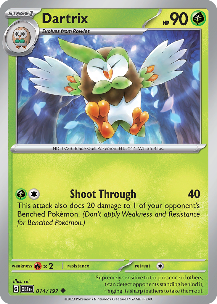 Dartrix - 014/197 - Reverse Holofoil