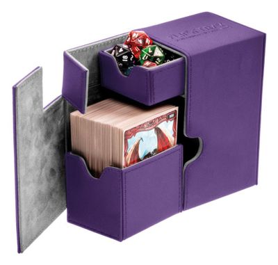 Ultimate Guard - Flip'N'Tray Deck Case 80+ Standard Size Xenoskin Purple