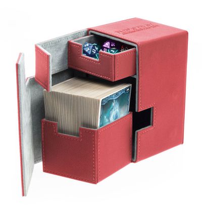 Ultimate Guard - Flip'N'Tray Deck Case 100+ Standard Size Xenoskin Red