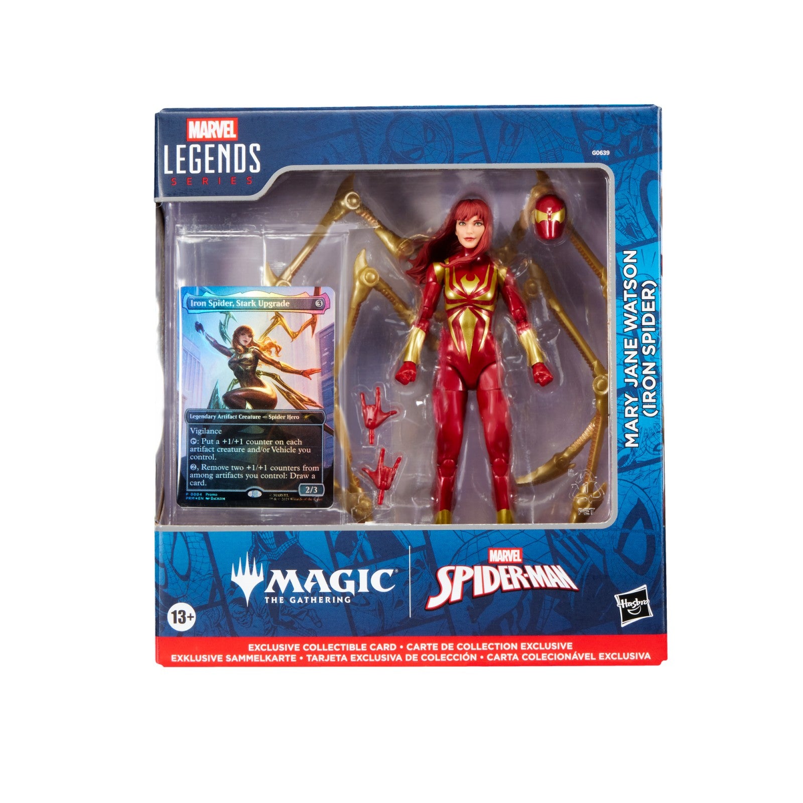 Spiderman-Man Marvel Legends Series Magic: The Gathering Mary Jane Watson (Iron Spider) 6-Inch Action Figure)