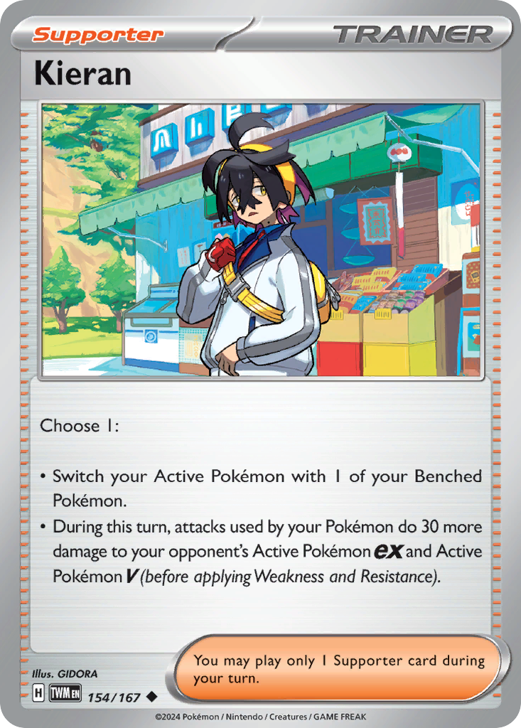 Kieran  - 154/167 - Reverse Holofoil