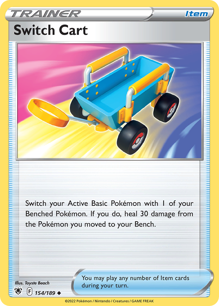 Switch Cart - 154/189 - Reverse Holofoil