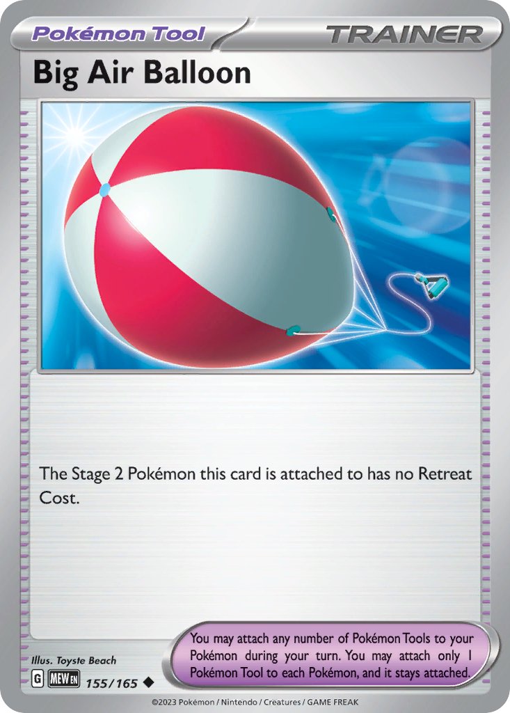 Big Air Balloon - 155/165 - Reverse Holofoil