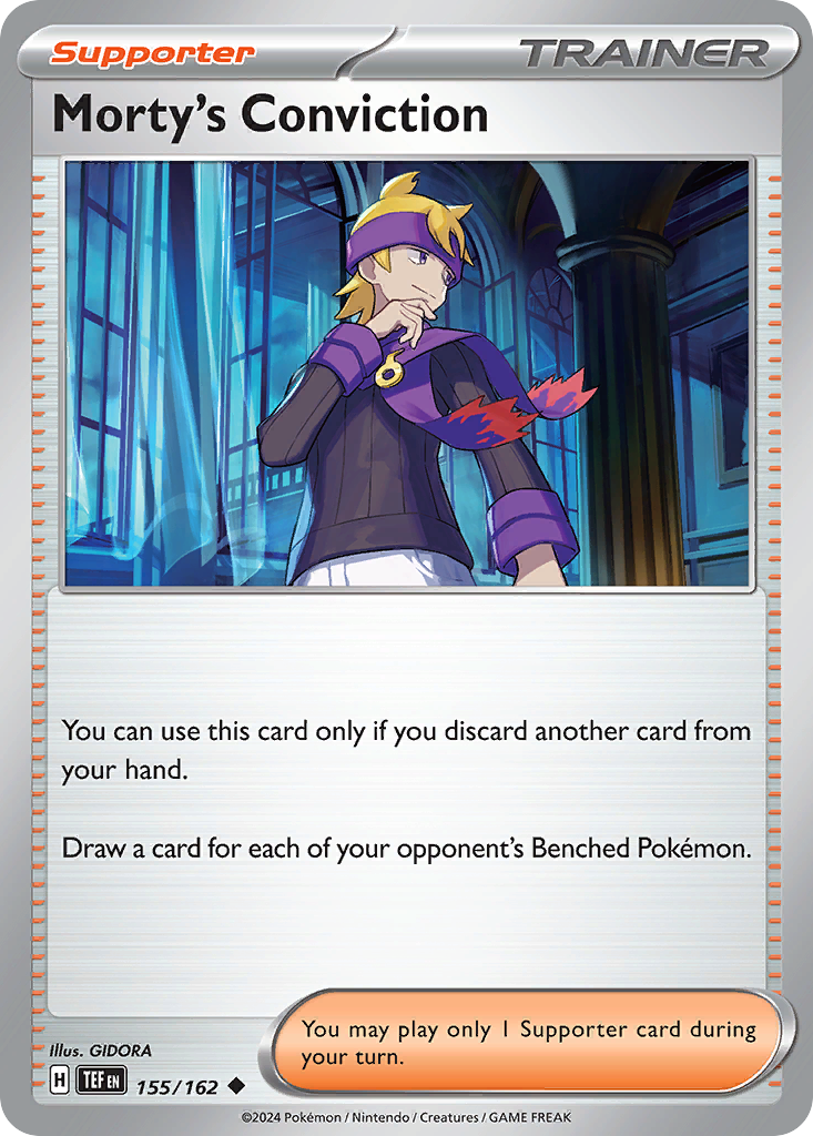 Morty's Conviction  - 155/162 - Reverse Holofoil