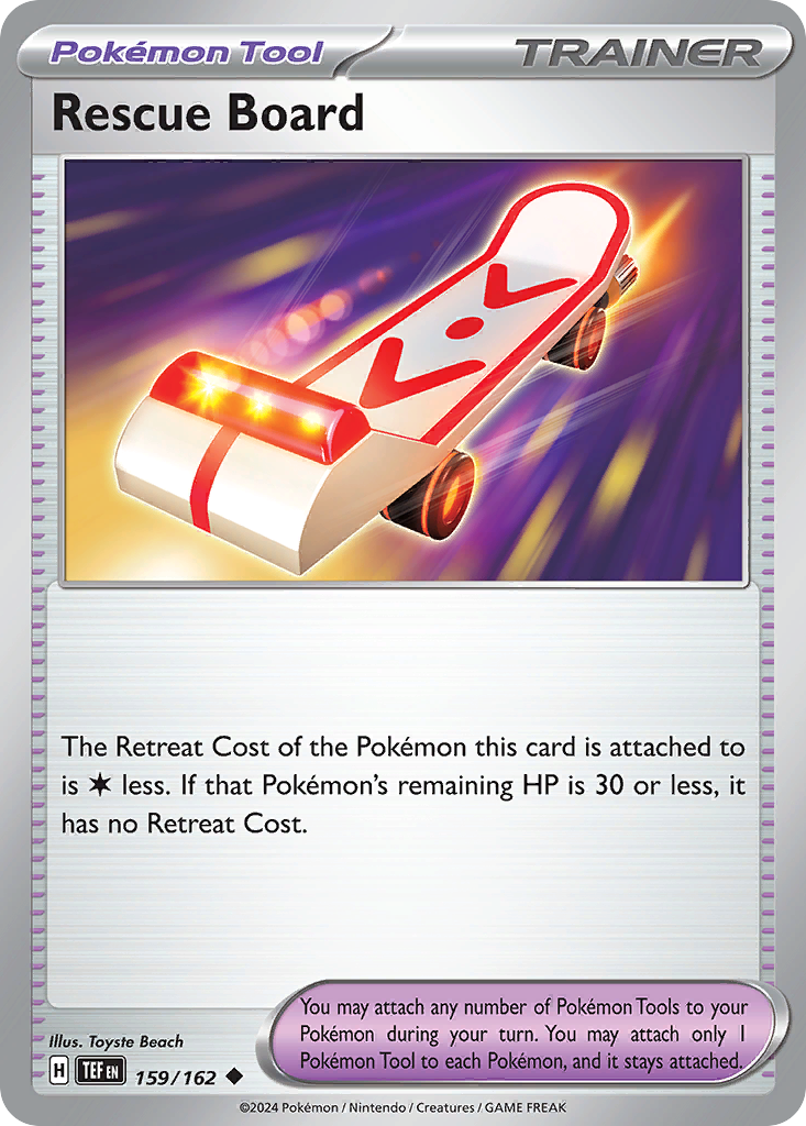 Rescue Board - 159/162 - Reverse Holofoil