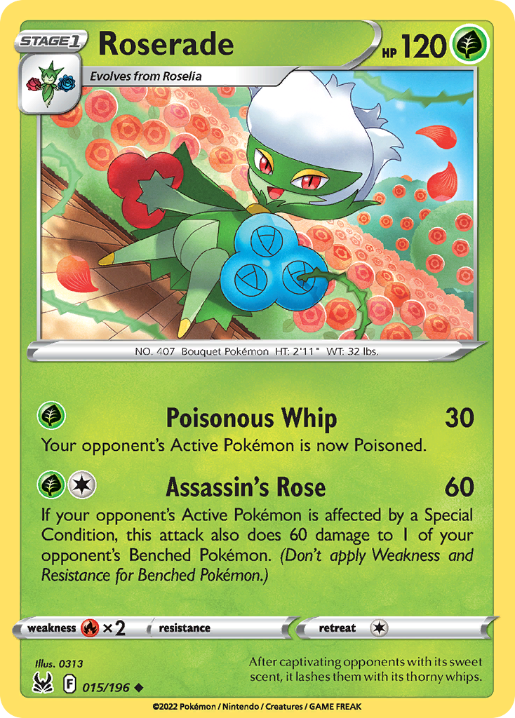 Roserade - 015/196 - Reverse Holofoil