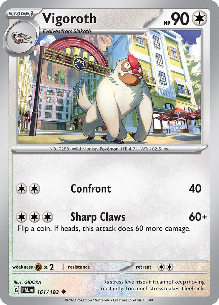 Vigoroth - 161/193 - Reverse Holofoil