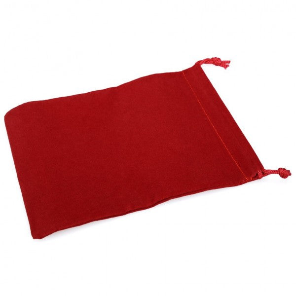 Red Velour Dice Pouch (large)