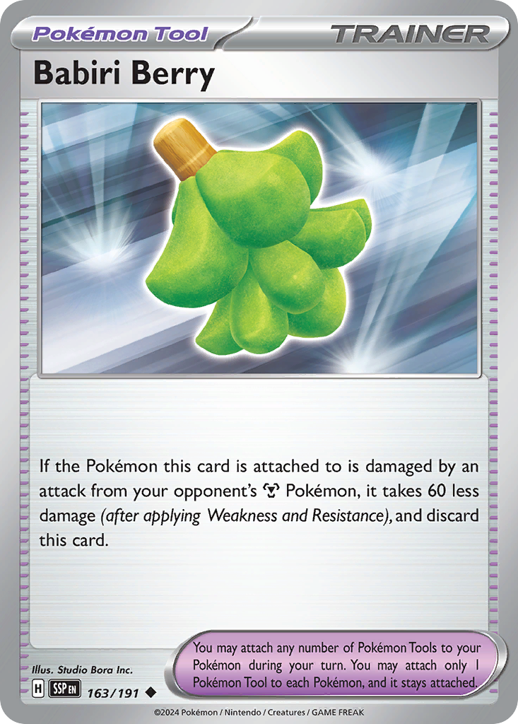 Babiri Berry - 163/191 - Reverse Holofoil