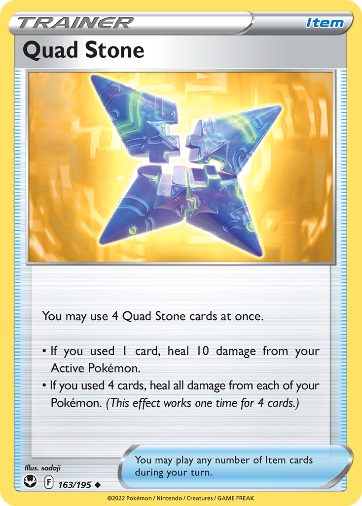 Quad Stone - 163/195 - Reverse Holofoil