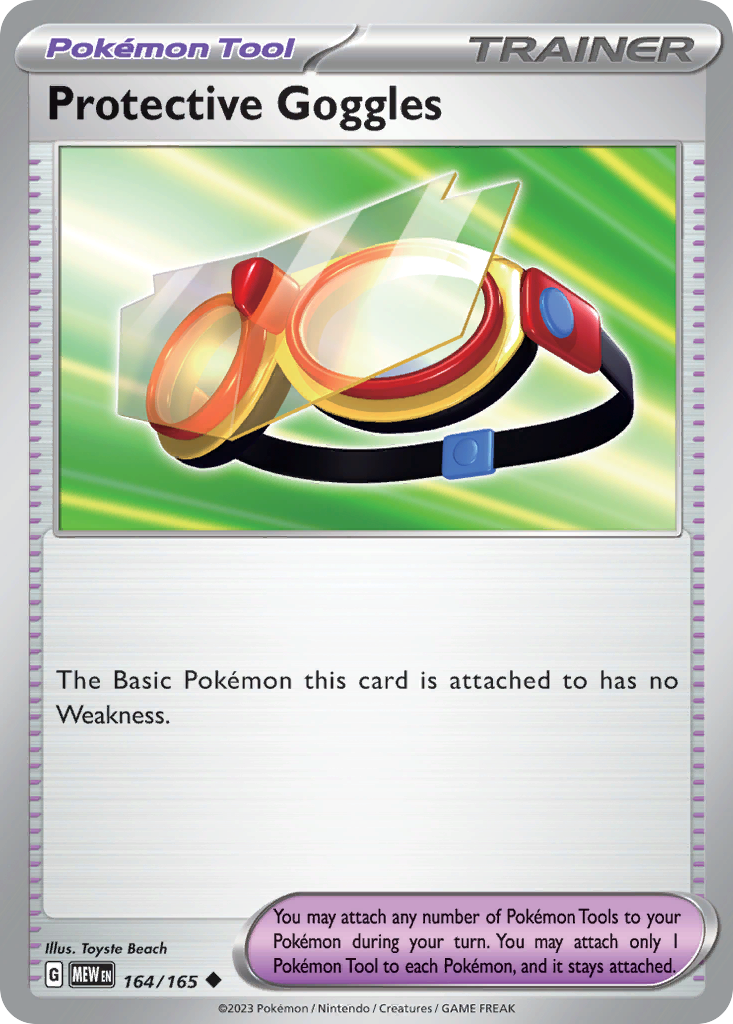 Protective Goggles - 164/165 - Reverse Holofoil