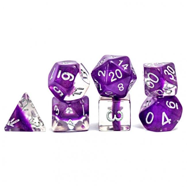 Neutron 7pc Violet Dice Set