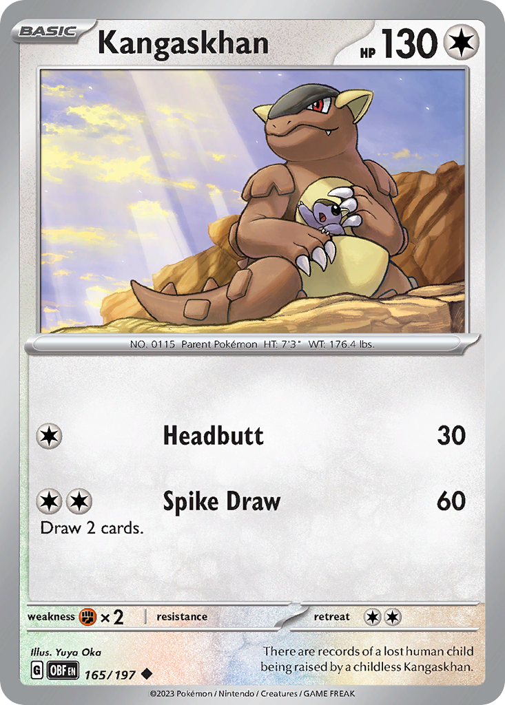 Kangaskhan - 165/197 - Reverse Holofoil
