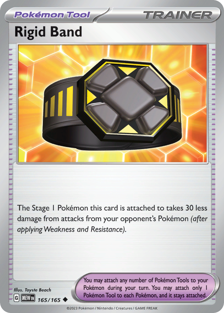 Rigid Band - 165/165 - Reverse Holofoil