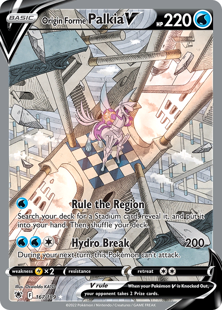 Origin Forme Palkia V (Alternate Full Art) - 167/189
