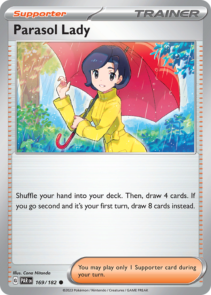 Parasol Lady - 169/182 - Reverse Holofoil