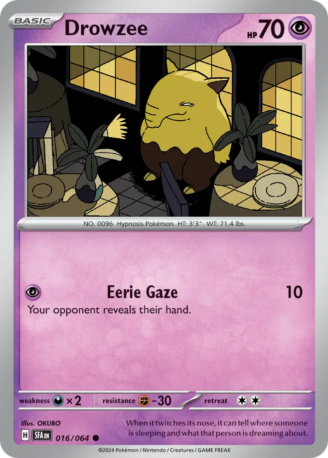 Drowzee - 016/064 - Reverse Holofoil