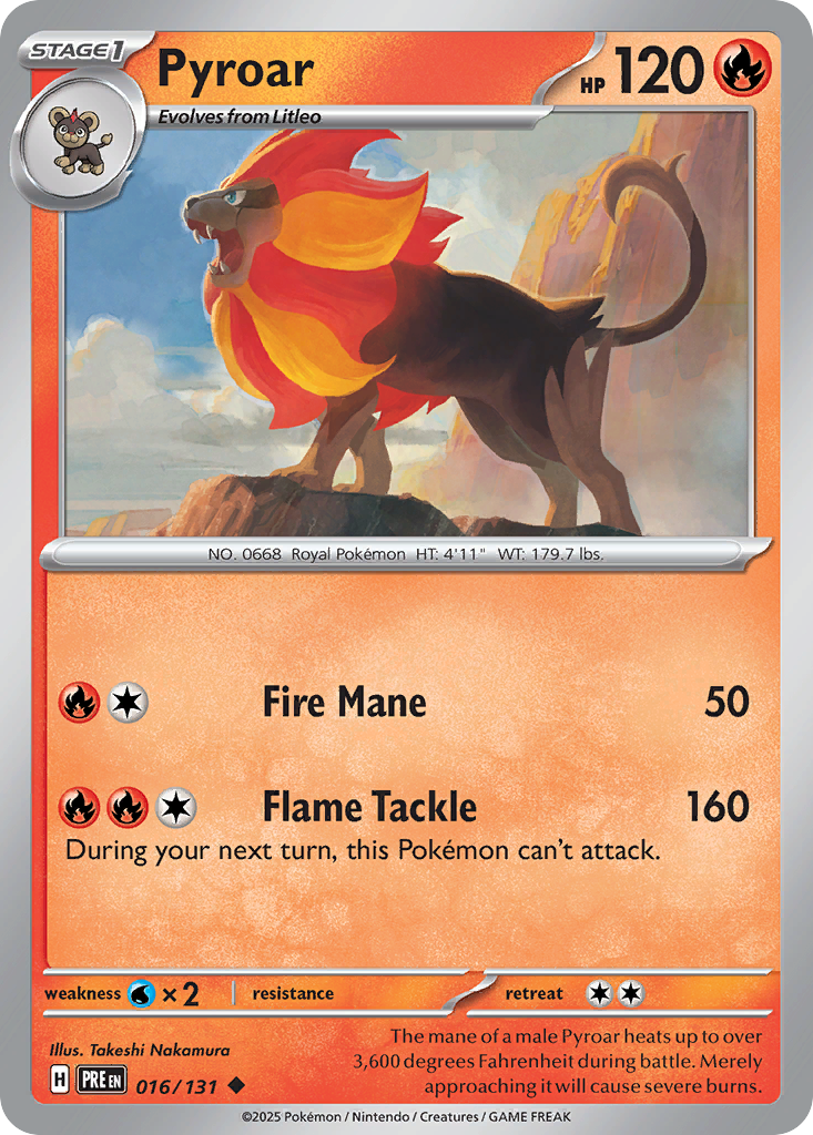 Pyroar - 016/131 - Reverse Holofoil