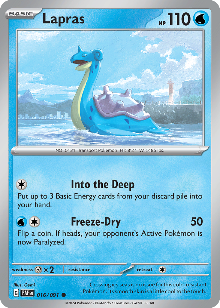 Lapras - 016/091 - Reverse Holofoil