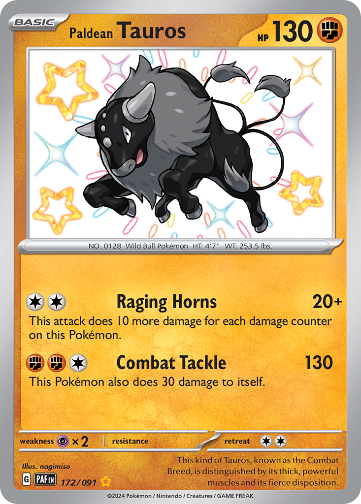Paldean Tauros  - 172/091