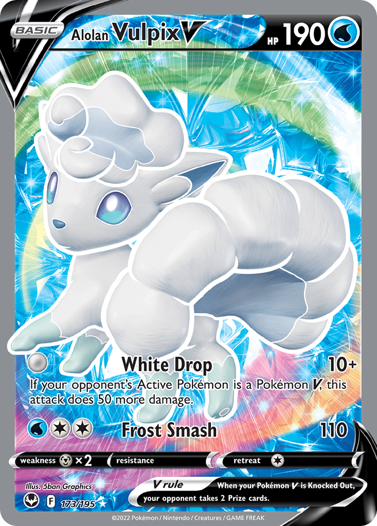 Alolan Vulpix V (Full Art) - 173/195