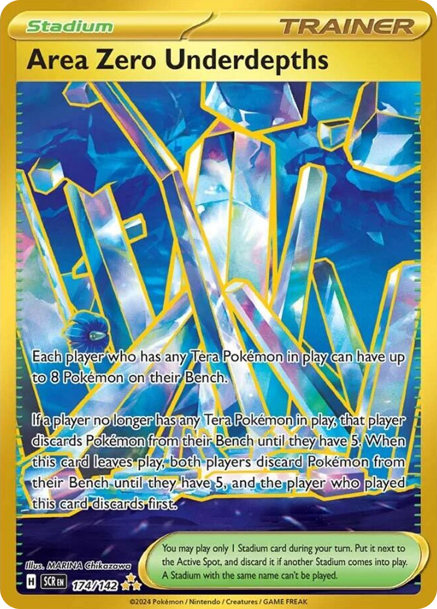 Area Zero Underdepths  - 174/142