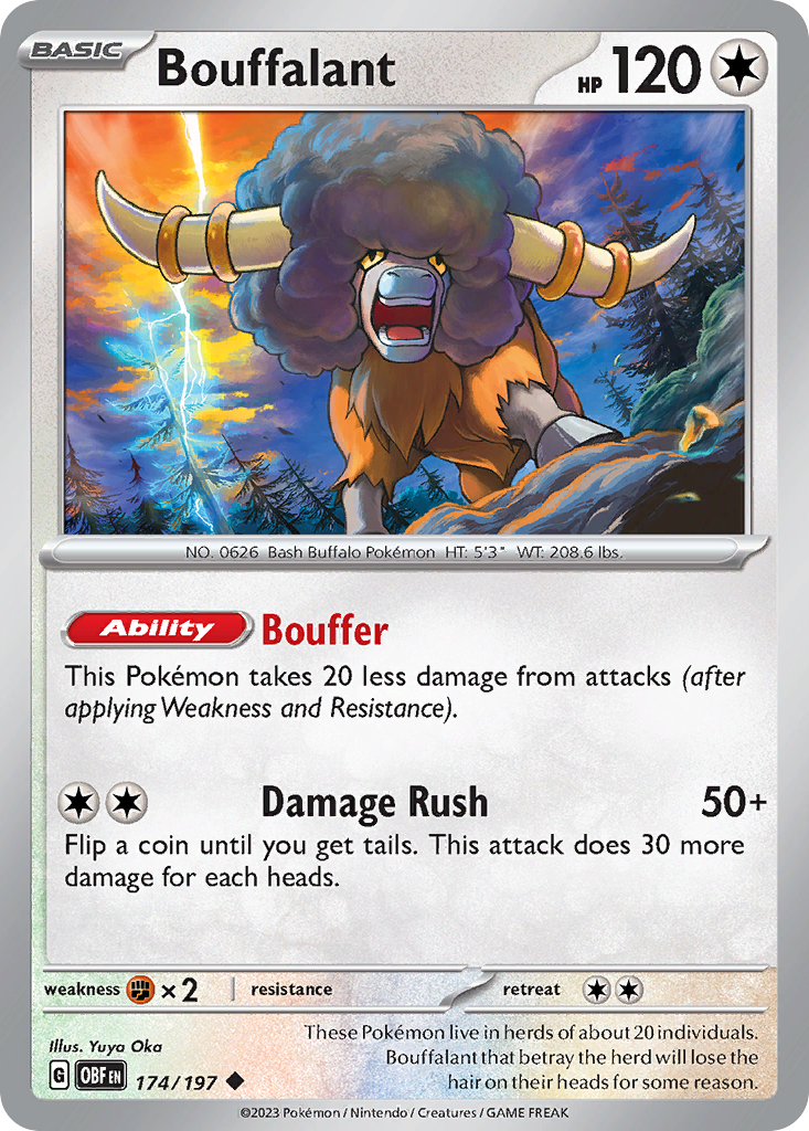 Bouffalant - 174/197 - Reverse Holofoil