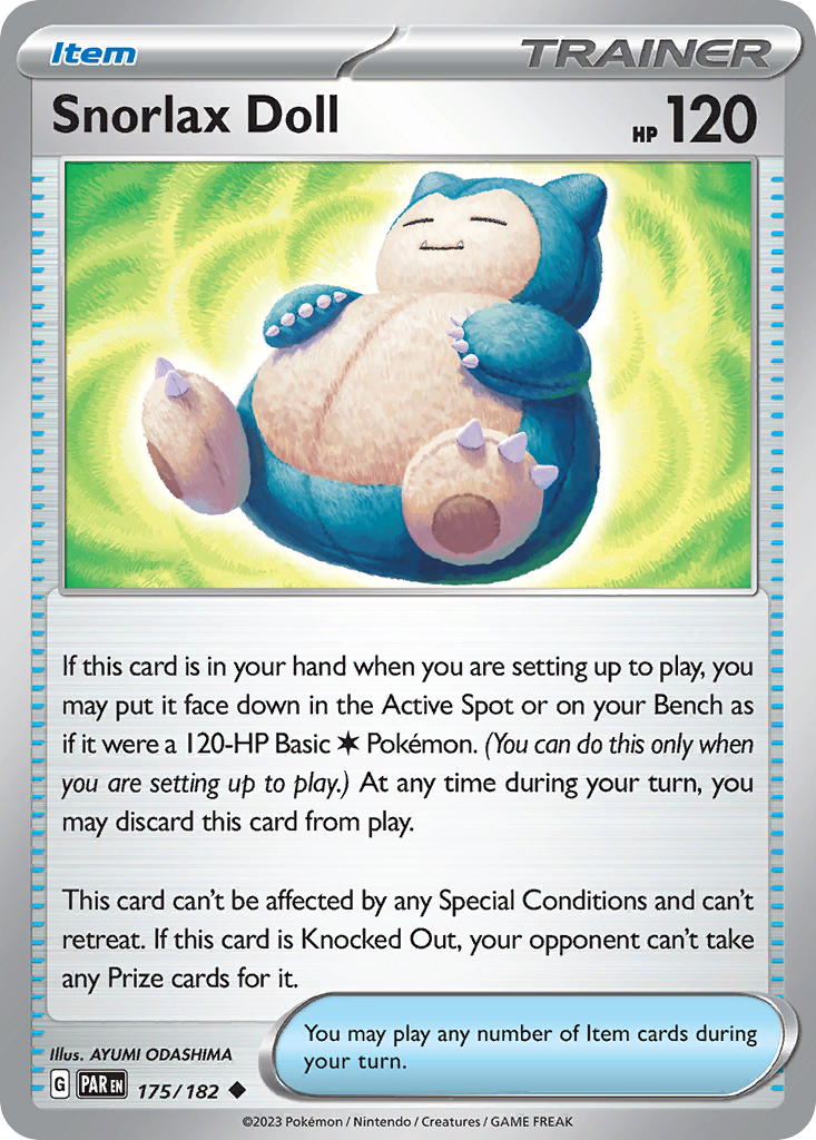 Snorlax Doll - 175/182 - Reverse Holofoil