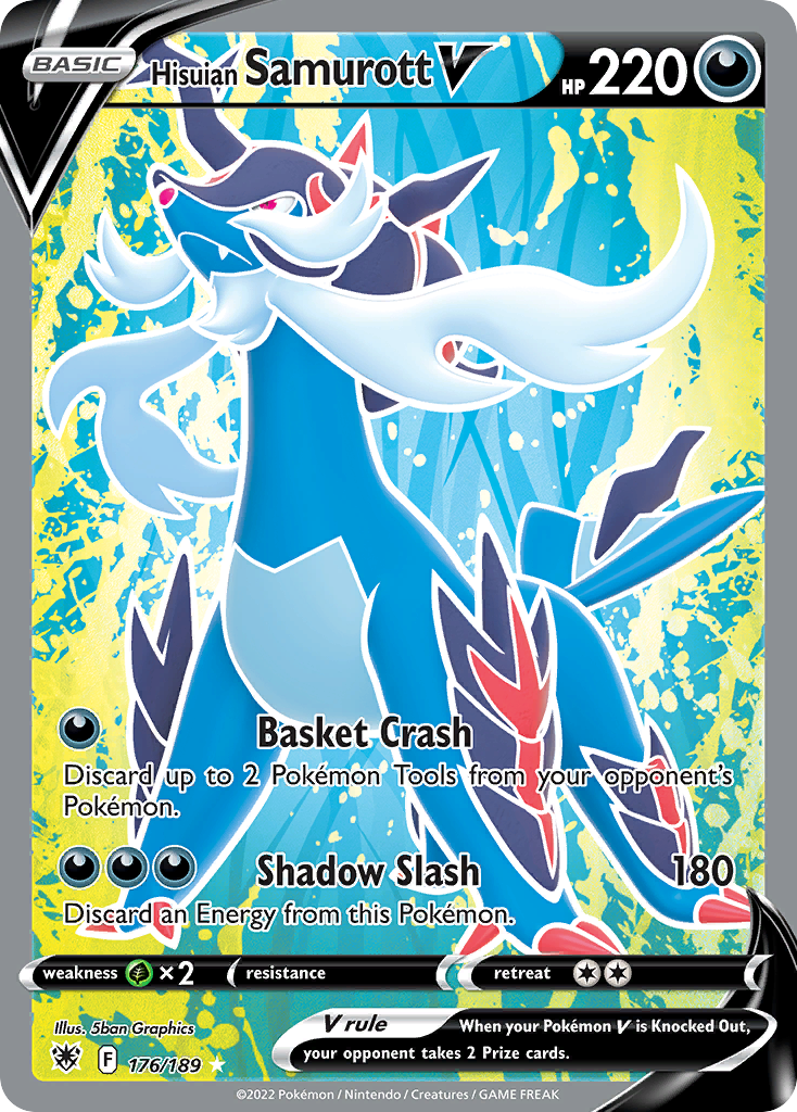 Hisuian Samurott V (Full Art) - 176/189