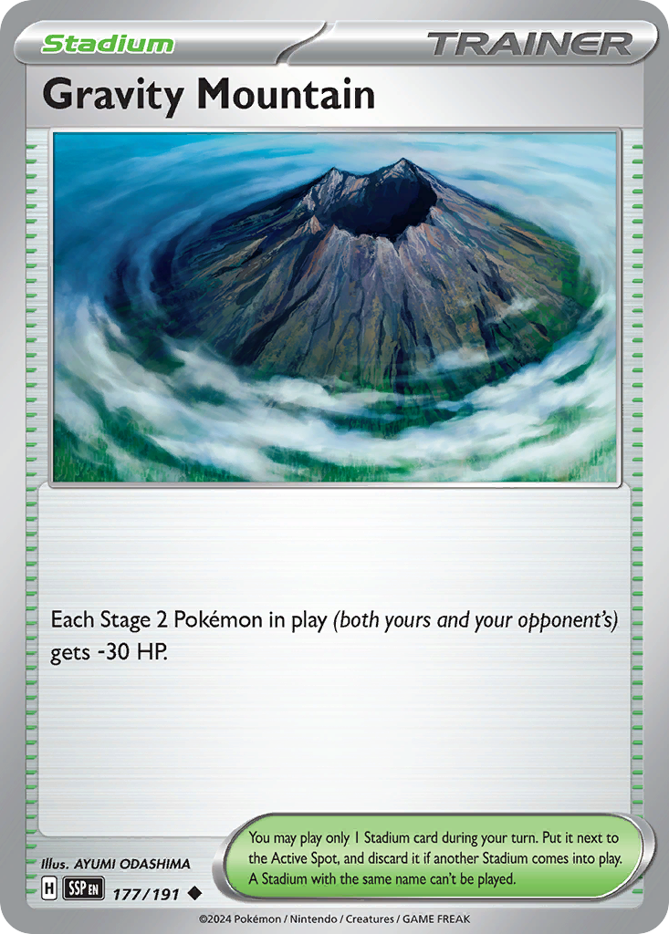 Gravity Mountain - 177/191 - Reverse Holofoil