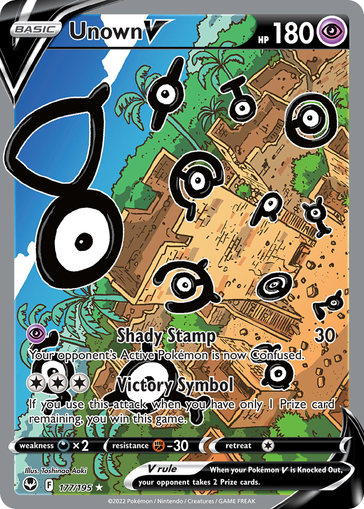 Unown V (Alternate Full Art) - 177/195