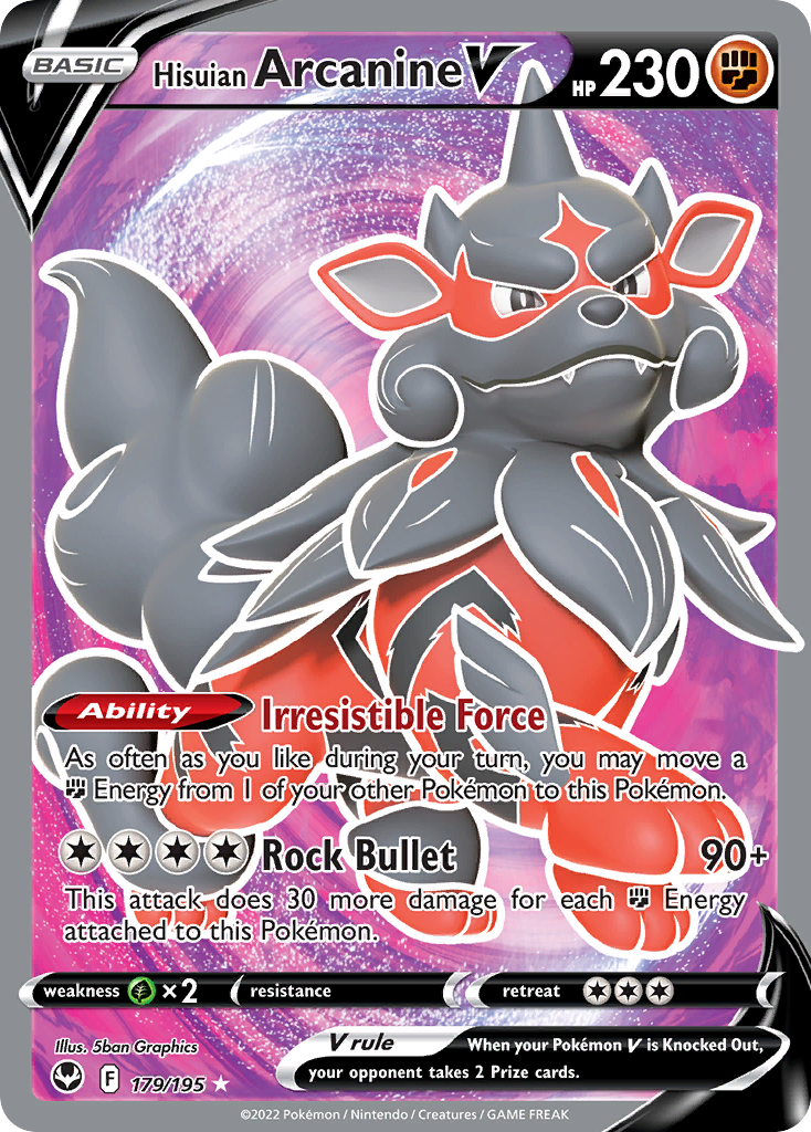 Hisuian Arcanine V (Full Art) - 179/195