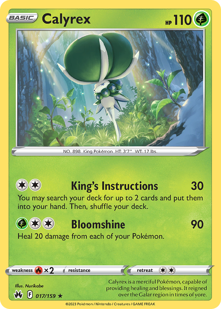 Calyrex - 017/159 - Reverse Holofoil