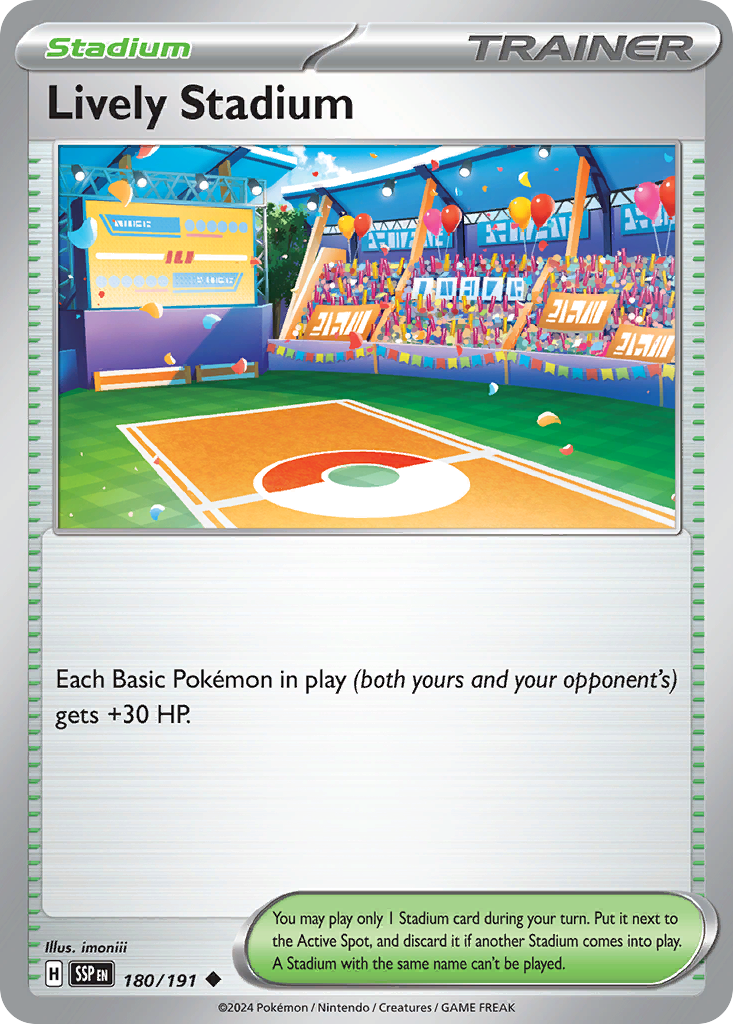 Lively Stadium - 180/191 - Reverse Holofoil