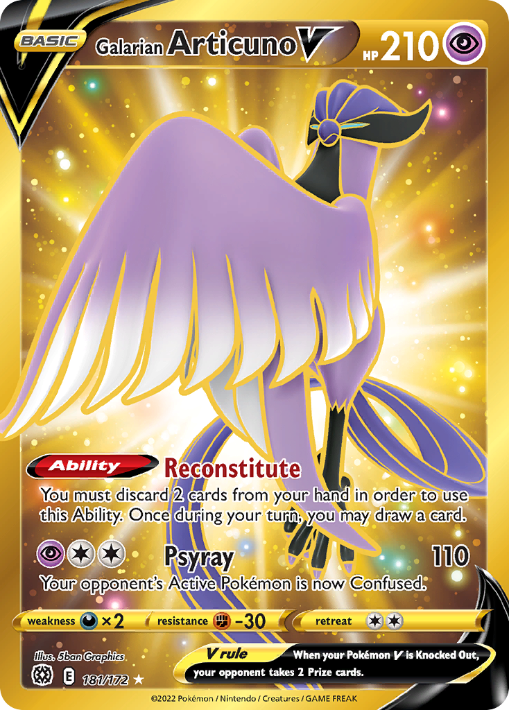 Galarian Articuno V (Secret) - 181/172